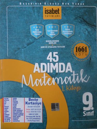 9. Sınıf 45 Adımda Matematik 1. Kitap