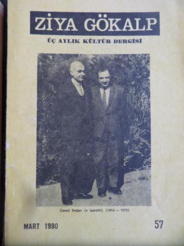 Ziya Gökalp Üç Aylık Kültür Dergisi 1990 / 57 - Cemil Değer
