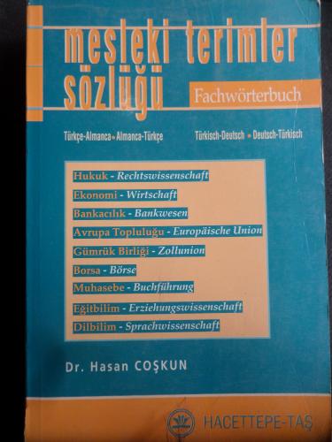 Mesleki Terimler Sözlüğü Fachwörterbuch (Türkçe - Almanca, Almanca - T