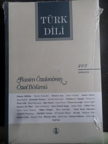 Türk Dili 2022 / 850