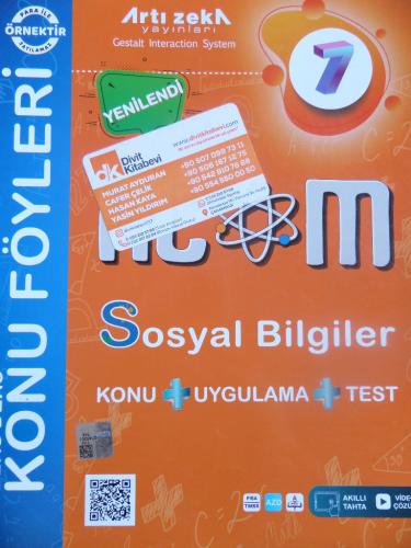 7. Sınıf Sosyal Bilgiler Atom Ders Ders Konu Föyleri