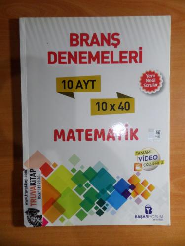 AYT Matematik Branş Denemeleri