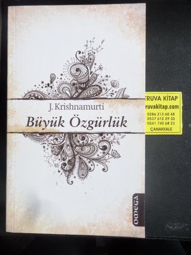Büyük Özgürlük (1. Baskı) J. Krishnamurti