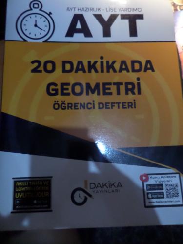 AYT 20 Dakikada Geometri Öğrenci Defteri