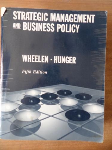 Strategic Management And Business Policy