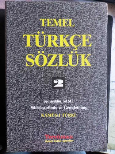 Temel Türkçe Sözlük 2 Şemseddin Sami