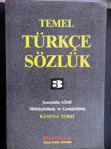 Temel Türkçe Sözlük 3 Şemseddin Sami