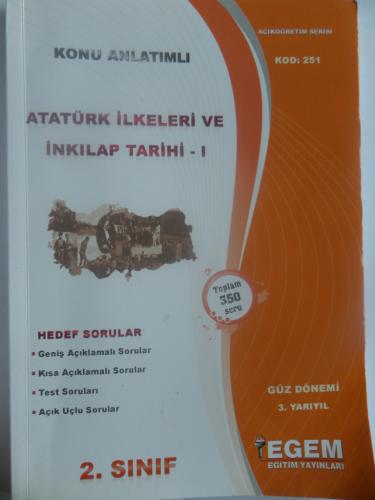 2. Sınıf Atatürk İlkeleri ve İnkılap Tarihi - 1 Konu Anlatımlı Güz Dönemi 3. Yarıyıl