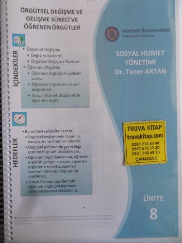 Sosyal Hizmet Yönetimi