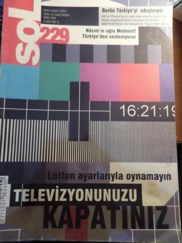 Sol Aylık Siyaset, Kültür ve Sanat Dergisi 2004 / 229