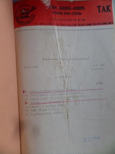 Türk Ajansı - Kıbrıs 1990 / Ocak - Mayıs - Haziran - Temmuz Türk Ajansı - Kıbrıs 1990 / Ocak - Mayıs - Haziran - Temmuz