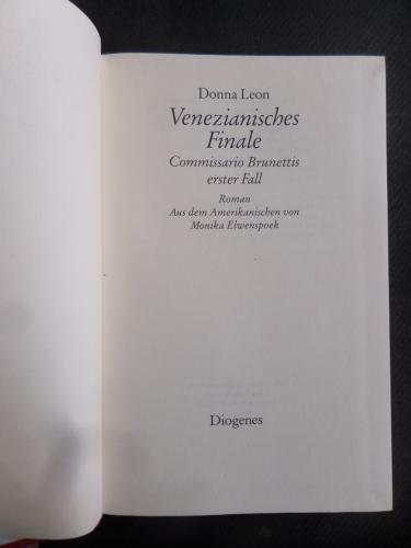 Venezianisches Finale Donna Leon