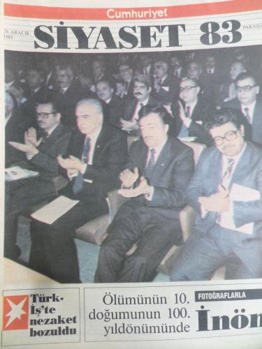 Cumhuriyet Siyaset 1983 / 7 - Fotoğraflarla İnönü