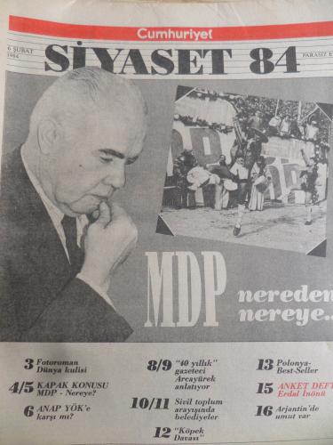 Cumhuriyet Siyaset 1984 / 6 - MDP Nereden Nereye