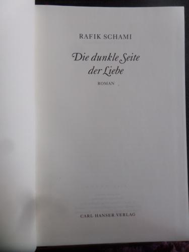 De Die dunkle Seite der Liebe Rafik Schami