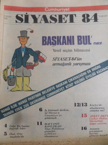 Cumhuriyet Siyaset 1984 / 10 - Başkanı Bul'maca