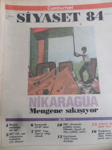 Cumhuriyet Siyaset 1984 / 17 - Nikaragua Mengene Sıkışıyor