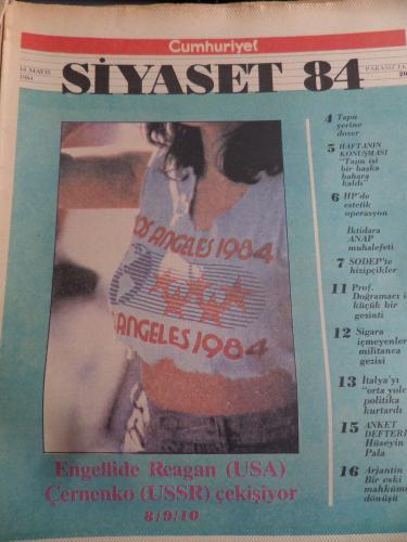 Cumhuriyet Siyaset 1984 / 20 - Engellide Reagen (USA) Çernenko (USSR) 