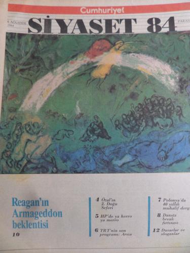 Cumhuriyet Siyaset 1984 / 31 - Reagan'ın Armageddon Beklentisi