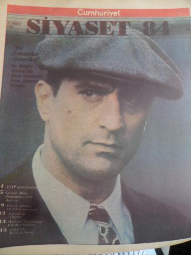 Cumhuriyet Siyaset 1984 / 42 - Bir Zamanlar Amerika ve Sergio Leone'yle Hem Sineması Hem Sinema Üstüne