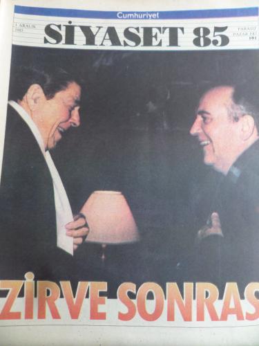 Cumhuriyet Siyaset 1985 / 101 - Zirve Sonrası