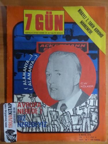 7 Gün Dergisi 1973 / 34