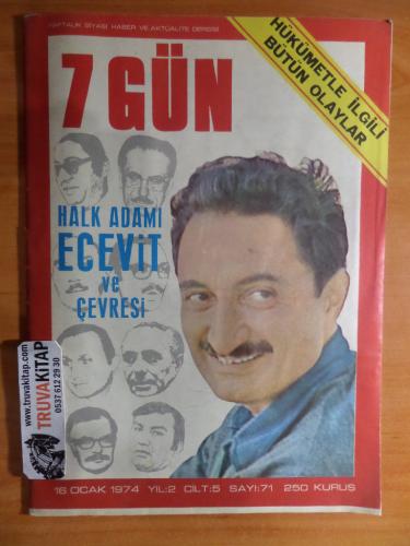 7 Gün Dergisi 1974 / 71