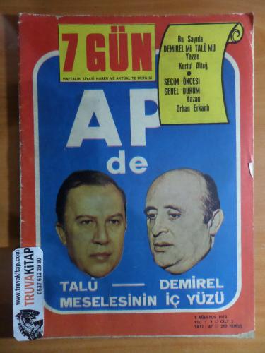 7 Gün Dergisi 1973 / 47