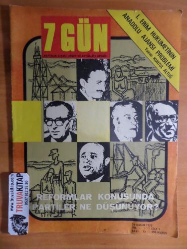 7 Gün Dergisi 1972 / 12