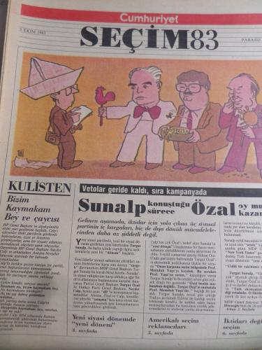 Cumhuriyet Seçim 1983 / 18 Sunal Konuştuğu Sürece Özal Oy mu Kazanıyor