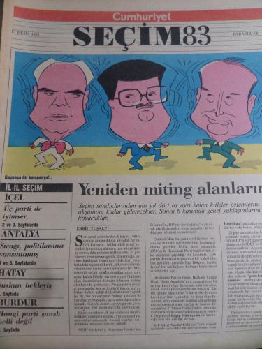 Cumhuriyet Seçim 1983 / 20 - Yeniden Miting Alanlarına