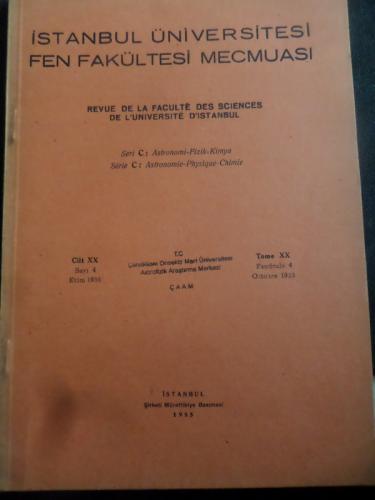 İstanbul Üniversitesi Fen Fakültesi Mecmuası 1955 / 4