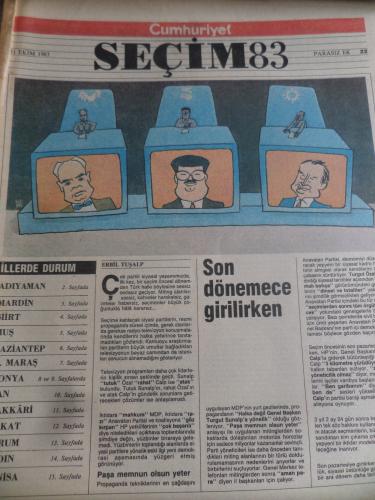Cumhuriyet Seçim 1983 / 22 - Son Dönemece Girilirken