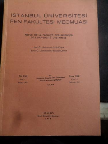 İstanbul Üniversitesi Fen Fakültesi Mecmuası 1957 / 4