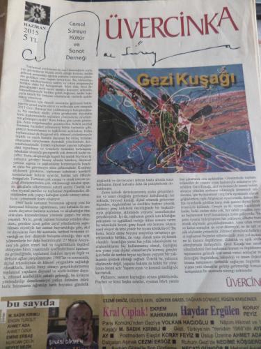 Üvercinka Dergisi 2015 / 8 - Gezi Kuşağı