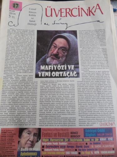 Üvercinka Dergisi 2016 / 17 - Mafiyözi ve Yeni Ortaçağ