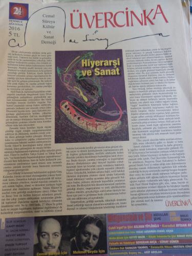 Üvercinka Dergisi 2016 / 21-22 - Hiyerarşi ve Sanat