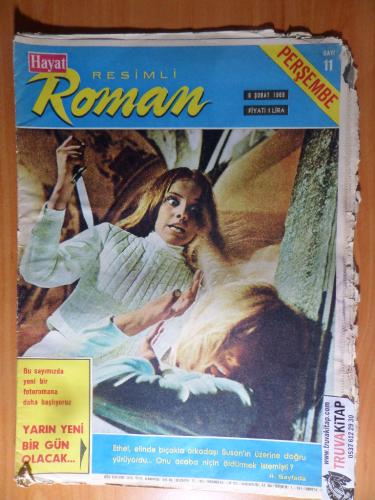 Hayat Resimli Roman - Yarın Yeni Bir Gün Olacak... 1969 / Sayı: 11