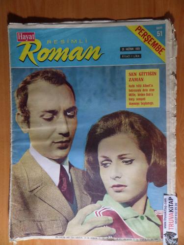 Hayat Resimli Roman - Sen Gittiğin Zaman 1969 / Sayı: 51