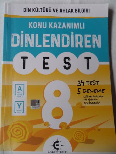 8. Sınıf Din Kültürü ve Ahlah Bilgisi Konu Kazanımlı Dinlendiren Test 