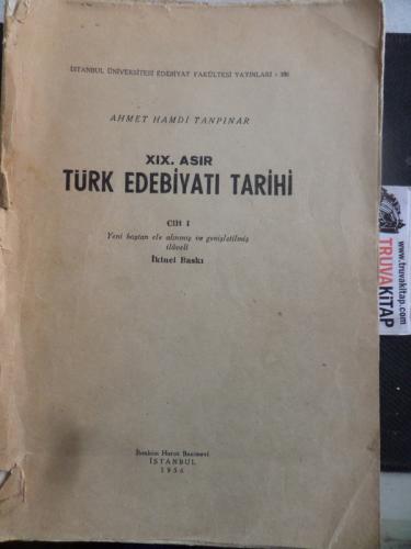 XIX. Asır Türk Edebiyatı Tarihi Cilt I