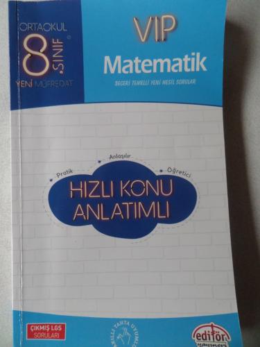 8. Sınıf Vip Matematik Hızlı Konu Anlatımlı
