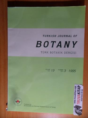 The Turkish Journal Of Botany - Türk Botanik Dergisi Cilt: 19 - 1999 / Sayı: 3