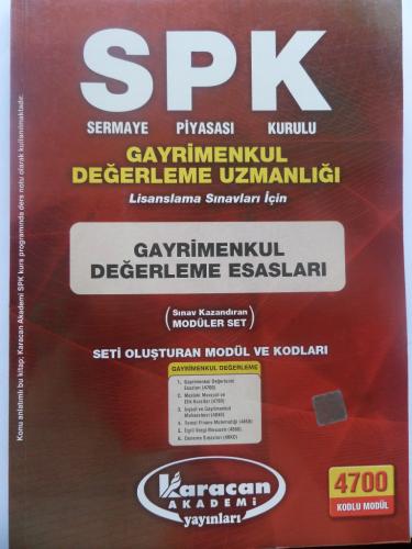 SPK Gayrimenkul Değerleme Uzmanlığı / Gayrimenkul Değerleme Esasları