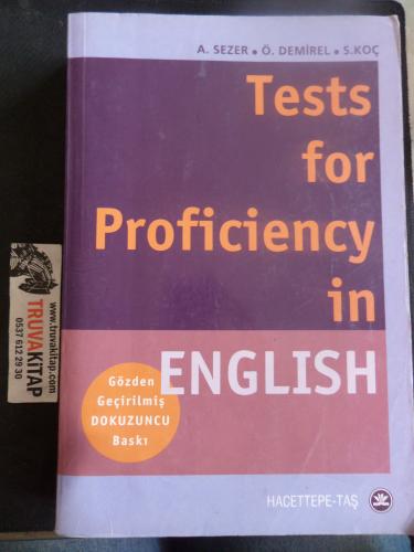 Tests For Proficiency İn English