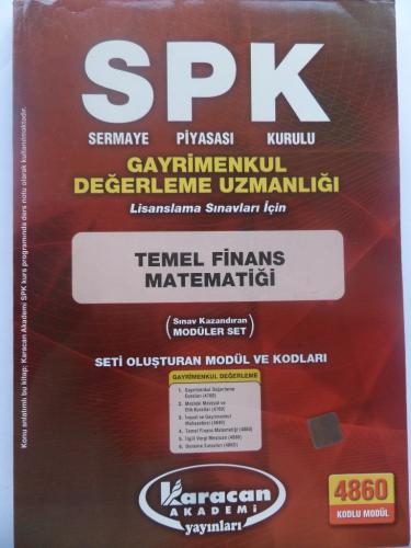 SPK Gayrimenkul Değerleme Uzmanlığı / Temel Finans Matematiği