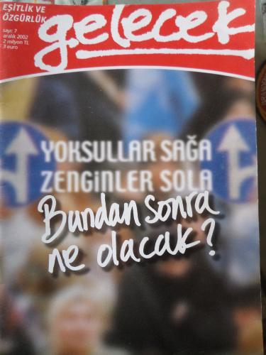 Gelecek Eşitlik ve Özgürlük Dergisi 2002 / 7 - Bundan Sonra Ne Olacak