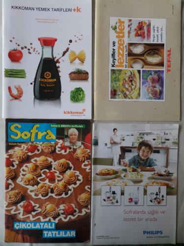 Yiyecek - İçecek ve Yemek Kitapları / 4 Adet