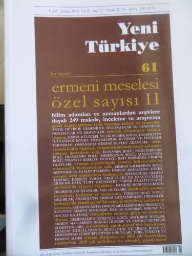 Yeni Türkiye 2014 / 61 - Ermeni Meselesi Özel Sayısı II