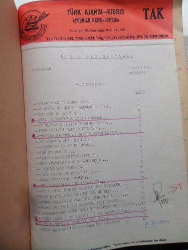 Türk Ajansı - Kıbrıs 1990-1991 / Kasım - Aralık - Nisan Türk Ajansı - Kıbrıs 1990-1991 / Kasım - Aralık - Nisan